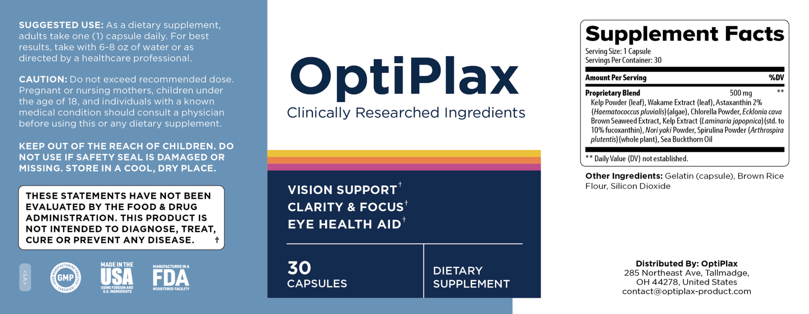 OptiPlax Label